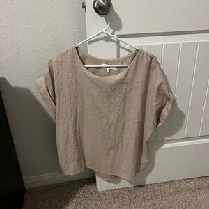 Casual Beige Women's Top